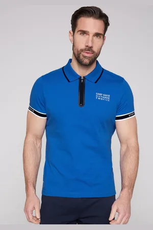 Camp David Poloshirt, mit kontrastreichen Details