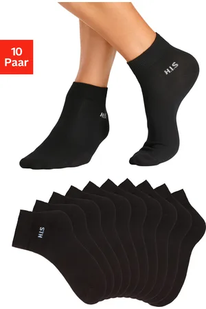 H.I.S Kurzsocken, (Packung, 10 Paar), mit farbigem Innenbund