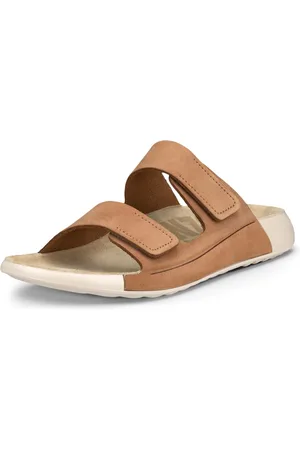 Ecco Pantolette »COZMO W«, Sommerschuh, Schlappen mit zwei Klettverschlussriemen