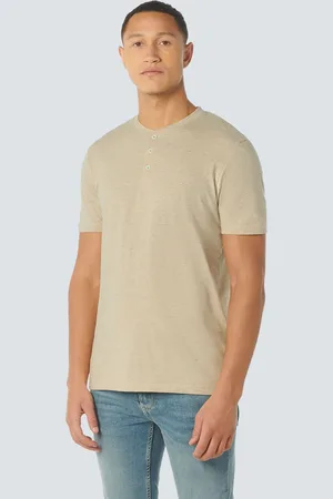 No Excess T-Shirt, mit kurzer Knopfleiste am Kragen