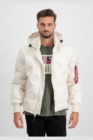 Alpha Industries Winterjacke » Men - Cold Weather Jackets Hooded Logo Puffer«