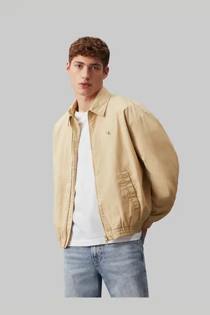 Calvin Klein Collegejacke »LINEAR TEXTURE HARRINGTON«, mit Logoprägung