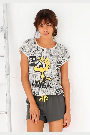 Peanuts Shorty, (2 tlg.), mit Woodstock-Comicprint