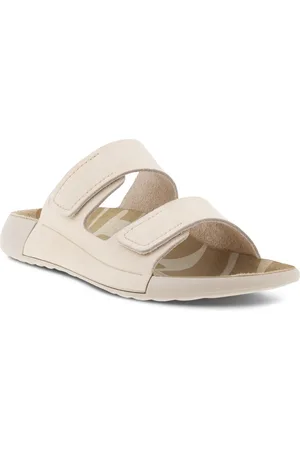 Ecco Pantolette »COZMO W«, Sommerschuh, Schlappen mit zwei Klettverschlussriemen