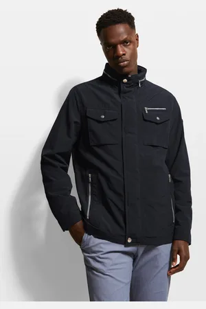 Bugatti Langjacke, mit Kapuze, mit einrollbarer Kapuze