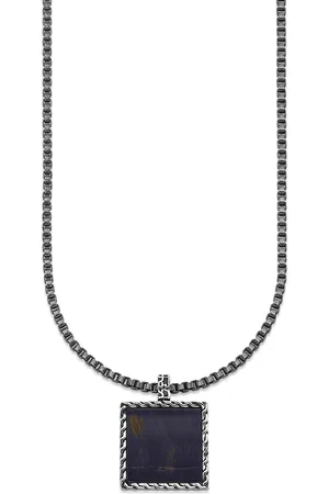 Daniel Hechter Kette mit Anhänger »Schmuck Geschenk Silber 925 Halsschmuck Halskette Venezianer Stein«, mit Onyx oder Tigerauge