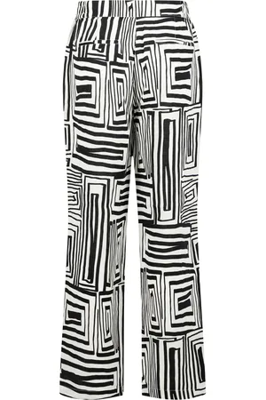 Fynch-Hatton Leinenhose, mit Grafik-Muster