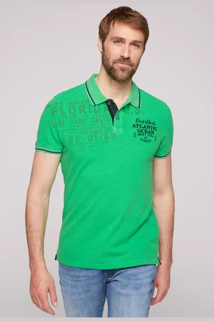 Camp David Poloshirt, mit stylischem Seitenschlitz