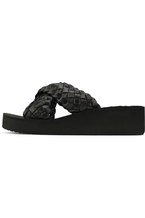 flip*flop Pantolette »wedgy*cross«, Plateau, Sommerschuh, Schlappen mit geflochtener Bandage