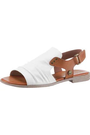 Mustang Riemchensandale, Sommerschuh, Sandalette, Blockabsatz, mit Klettverschluss