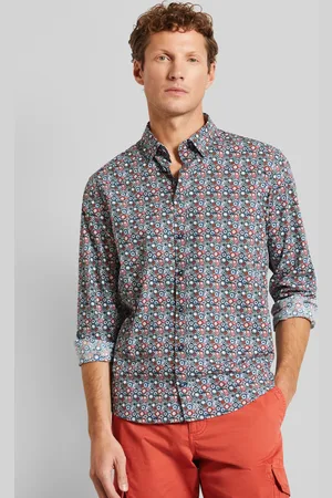 Bugatti Langarmhemd, mit Under-Button-Down