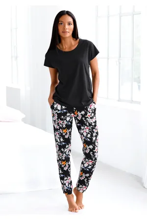 QS by s.Oliver Pyjama, (2 tlg.), mit Blumenmuster