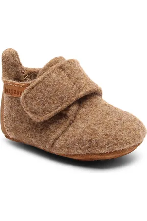 Bisgaard Hausschuh » Baby Wool«, Wagenschuh, Babyschuh, Schlupfschuh mit Klettverschluss