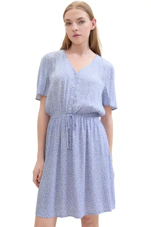 TOM TAILOR Midikleid, mit Allover-Print