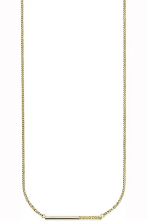 Daniel Hechter Kette mit Anhänger »Schmuck Geschenk Silber 925 Halsschmuck Halskette Stäbchen«, mit Topas