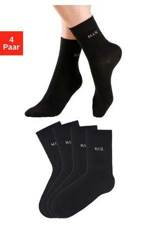 H.I.S Socken, (Packung, 4 Paar), ohne einschneidendes Bündchen