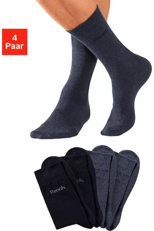 Bench Basicsocken, (Packung, 4 Paar), in angenehm weicher Markenqualität
