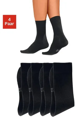 H.I.S Basicsocken, (Packung, 4 Paar), mit hohem Baumwollanteil