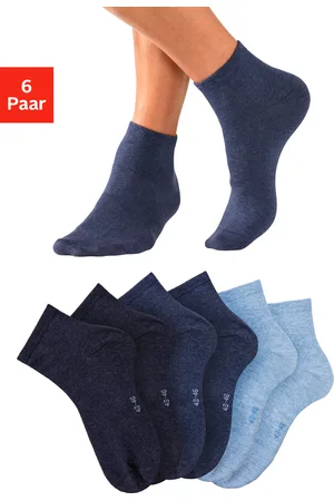 Bench Kurzsocken, (Packung, 6 Paar), mit eingestricktem Markenlogo im Bündchen