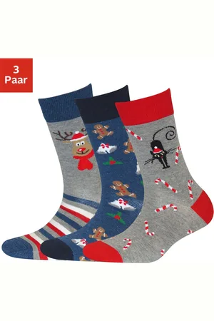 H.I.S Socken, (Packung, 3 Paar), mit Weihnachts-Design