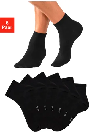 Bench Kurzsocken, (Packung, 6 Paar), mit eingestricktem Markenlogo im Bündchen