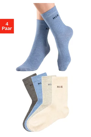 H.I.S Socken, (Packung, 4 Paar), ohne einschneidendes Bündchen
