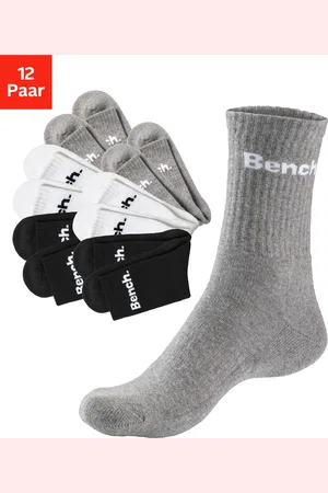Bench Tennissocken, (Packung, 12 Paar), mit Fuß Polsterung