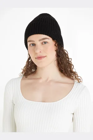 Calvin Klein Beanie »CK EMBROIDERY COTTON RIB BEANIE«, mit Logostickerei