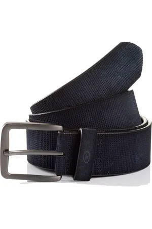 TOM TAILOR Ledergürtel »TTBART«, 4 cm breiter Herrengürtel, Velourslederoptik, bis Gr. 120