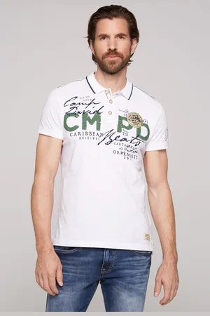 Camp David Poloshirt, mit Front- und Backprint
