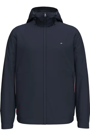 Tommy Hilfiger Outdoorjacke »RWB HOODED JACKET«, mit Kapuze, mit verstellbarer Kapuze