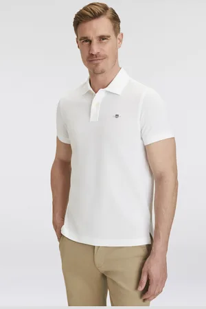 GANT Poloshirt »REG SHIELD SS PIQUE POLO«, mit Logo und Flachstrickkragen 100% Baumwolle Pique