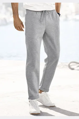 john devin Jogger Pants »Jogg Pants«, Umschlag am Beinabschluss, aus elastischer Piqué-Qualität