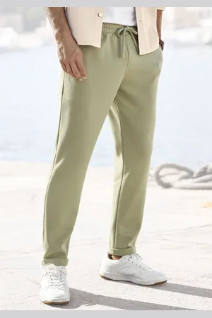 john devin Jogger Pants »Jogg Pants«, Umschlag am Beinabschluss, aus elastischer Piqué-Qualität
