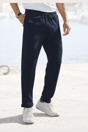 john devin Jogger Pants »Jogg Pants«, Umschlag am Beinabschluss, aus elastischer Piqué-Qualität