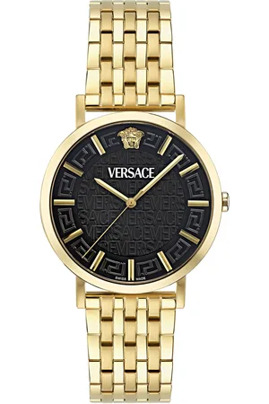 VERSACE Quarzuhr »GRECA SLIM«, Armbanduhr, Herrenuhr, Swiss Made, Saphirglas, analog