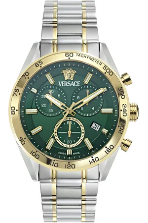 VERSACE Chronograph »V-CODE CHRONO«, Quarzuhr, Armbanduhr, Herrenuhr, Saphirglas, Stoppfunktion, Swiss Made