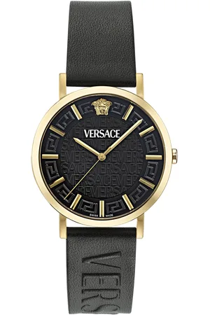 VERSACE Quarzuhr »GRECA SLIM«, Armbanduhr, Herrenuhr, Swiss Made, Saphirglas, analog