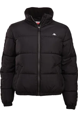 Kappa Steppjacke, ohne Kapuze, - mit hochwertigem Jacquard Logoband an den Ärmeln