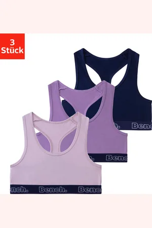Bench Bustier, mit kontrastfarbigem Bündchen und Racerback