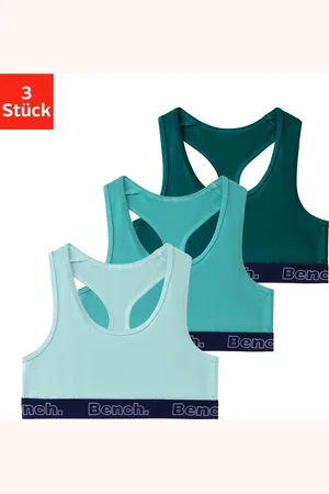 Bench Bustier, mit kontrastfarbigem Bündchen und Racerback