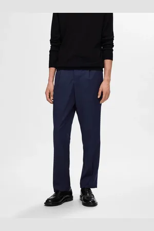 SELECTED Chinohose »SLH190-REG TAPERED LEROY PLEAT PANT NOOS«