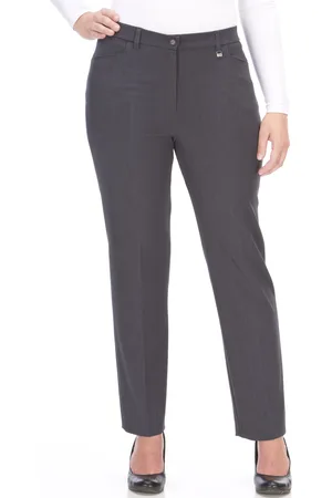Kj Stoffhose »Hose Bea in Bi-Stretch Kammgarnoptik mit Bügelfalte«, ideal für kräftige Oberschenkel