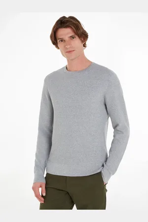 Calvin Klein Rundhalspullover »WAFFLE STRUCTURE SWEATER«, mit Markenlabel