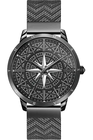 Thomas Sabo Quarzuhr »SPIRIT COSMOS KOMPASS«, Armbanduhr für Damen und Herren, unisex, Onyx-Steine