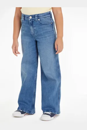 Tommy Hilfiger Straight-Jeans »MABEL VINTAGE STRAIGHT DENIM«, Kinder bis 16 Jahre mit Logostickerei
