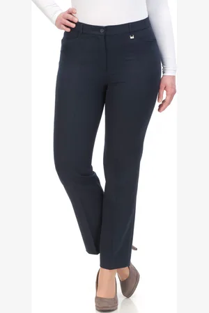 Kj Stoffhose »Hose Bea in Bi-Stretch Kammgarnoptik mit Bügelfalte«, ideal für kräftige Oberschenkel