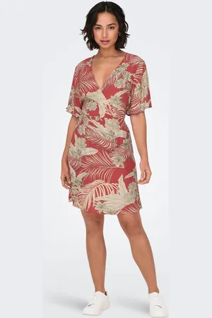 ONLY Druckkleid »ONLPALINA LIFE 2/4 WRAP DRESS PTM«