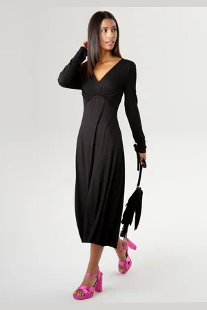 Aniston Midikleid, mit drapierter Unterbrustnaht