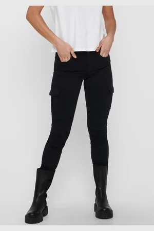 ONLY Cargohose »ONLMISSOURI REG ANK CARGO PNT NOOS«, mit Stretchsäumen
